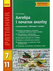 Рятівник Алгебра в означеннях, таблицях і схемах 7-11 клас авт: Роганін О. вид: Ранок