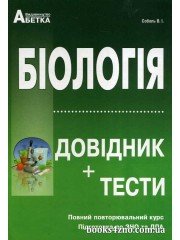Довідник + тести Біологія Повний повторювальний курс ЗНО 2027 авт: Соболь вид: Абетка