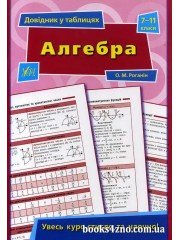 Довідник у таблицях Алгебра (ЗНО 2018) 7-11 клас авт: Роганін О. вид: УЛА