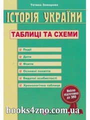 ЗНО 2026 Історія України Таблиці та схеми авт: Земерова Т. вид: Підручники і посібники